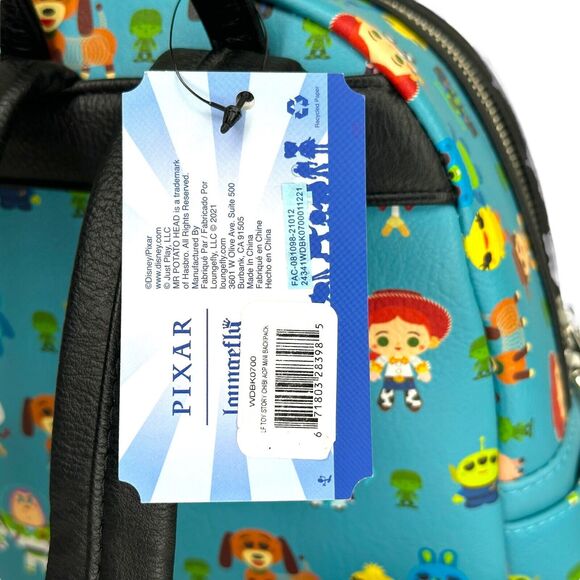 Loungefly Toy Story 4 Chibi Disney Buzz Allover-Print Mini Backpack Cosplay Bag - Picture 6 of 6